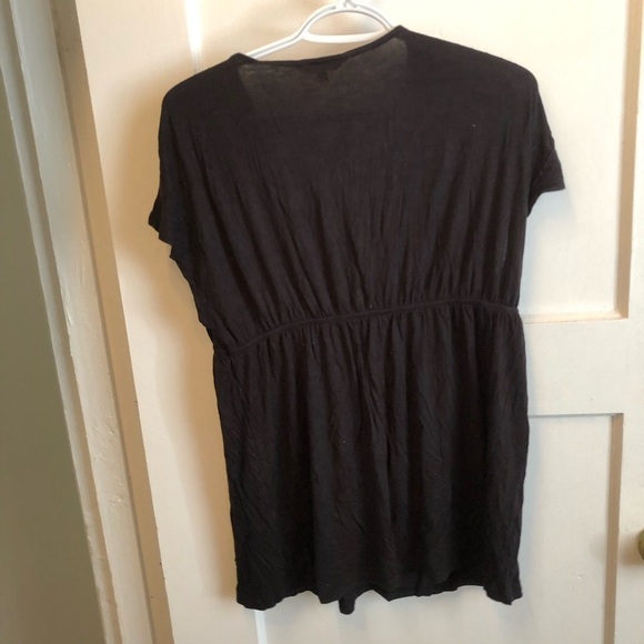George Black Ruched Short Sleeve Blouse - Picture 6 of 6